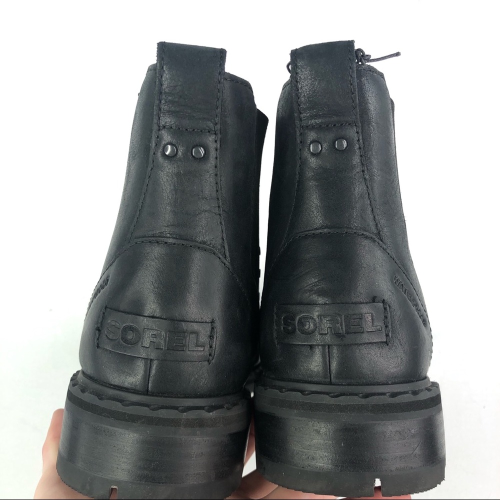 Sorel Lennox Waterproof Chelsea Boot Studded Black - Picture 8 of 8